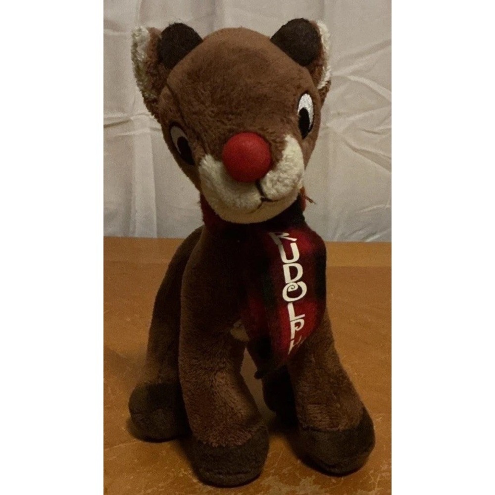 Rudolph The Red‎ Nosed Reindeer Plush The Rudolph Co Clean 7"